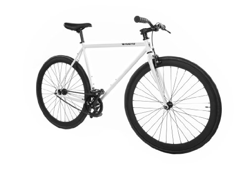 Pure Fix Original Fixed Gear Single Speed Bicycle, Quebec White/Black, 54cm/Medium