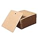 SUMAJU 100 PCS Brown Paper Gift Tags, 2.36X2.36Inch Square Hang Tags with 26 Feet Natural Jute Twine String Christmas Gift Tags Price Tags for Wedding Christmas Day Thanksgiving