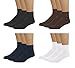 Classic Women's Diabetic Non-Binding Ankle Socks 3-Pack, Black, Size 9-11