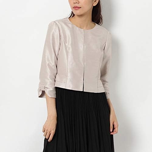 Amazon ローズティアラ Rose Tiara シャンタンボレロ ベージュ 42 カーディガン ボレロ 通販