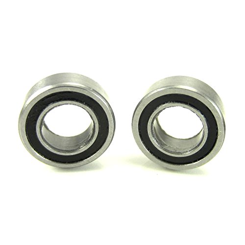 6x11x4mm Precision Ball Bearings ABEC 1 Rubber Sealed (2)