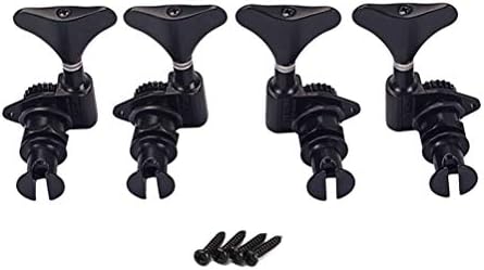 Supvox 2l ブラック 2r同梱ウクレレチューニングペグチューナーニッケルミシンヘッドフルール取付ネジキーセット用ベースウクレレ 輸入