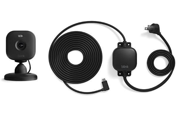 Blink Mini 2 + Weather Resistant Adapter â€” Indoor/Outdoor Home Security & Pet Camera(s) with HD video, motion detection, and built-in spotlight â€” 1 camera (Black)