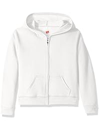 Hanes ComfortSoft Ecosmart sudadera con capucha y cierre completo, de polar, para niñas grandes