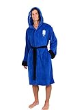 Robe Factory Doctor Who Tardis Police Box Back and in-Hood Design Officially Licensed Adult Bathrobe