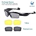 Bluetooth Sunglasses OldShark® V4.1 Bluetooth Headphones Sports Sunglass for Smartphones and All Bluetooth Device with 2 Pair Lens(Polarized+Yellow)
