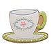 Tea Cup Cookie and Fondant Cutter - Ann Clark - 4.3 Inches - US Tin Plated Steel