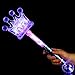 Fun Central - LED Light Up Crown Wand Toy for Kids with Crystal Ball Handle | Princess Party Favors for Girls, Halloween Party Supplies, Royal Queen Costume Accessory.