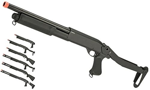 Evike Airsoft - CYMA Standard Metal M870 3-Round Burst Multi-Shot Shell ...