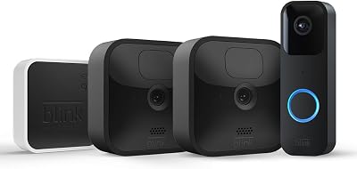 Blink Outdoor 2-Camera System Black + Video Doorbell Black 2-Year Battery