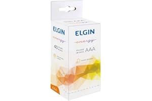 Caixa de Pilha AAA com 40 unidades Elgin Palito - Tubo, Zinco