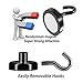 EVISWIY Magnetic Hooks 80LBS for Cruise Cabins Refrigerator Locker Hanging Coat Towel Key Strong Heavy Duty Neodymium Magnet Hook Hanger Black 6 Pack