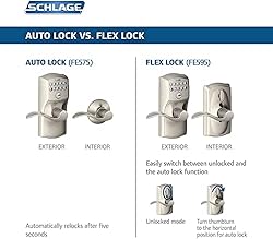 Schlage FE575 CAM 716 ACC Camelot Keypad Lock with