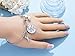 AnotherKiss Inspirational Stainless Steel Jewelry Gift Expandable Wire Bangle Charm Bracelet for Girls Women