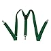 HDE Green Suspenders St Pattys Day Suspender Christmas Holiday (Green, 42 inches)