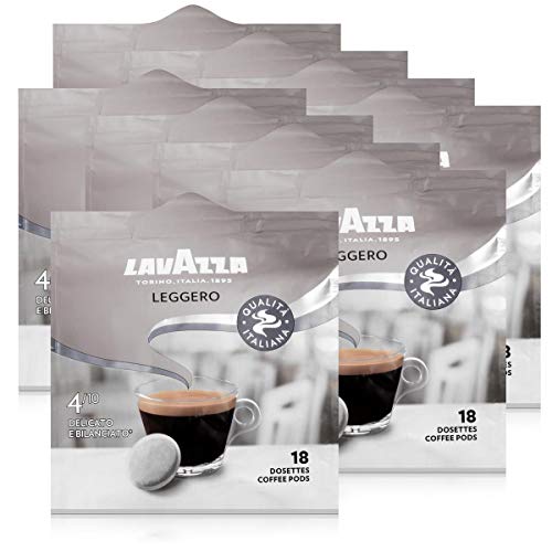 Lavazza Kaffeepads Leggero 18 Pads - Für Kaffee-Padmaschinen 125g Röstkaffee (9er Pack)