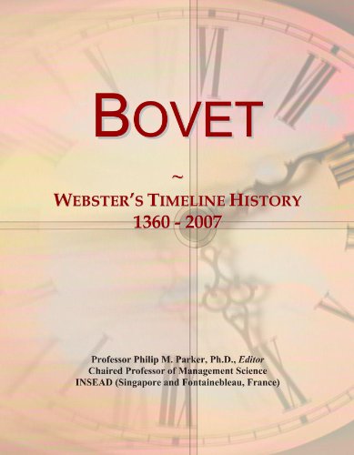 Bovet: Webster's Timeline History, 1360 - 2007