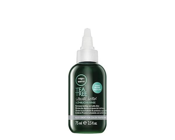 TEA TREE SPECIAL DETOX KOMBUCHA RINSE, REMOVES BUILDUP, ADDS SHINE, FOR ALL HAIR TYPES, 2.5 FL. OZ.