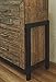 Signature Design by Ashley Sommerford Urban Industrial Butcher Block Style 9 Drawer Dresser, Brown