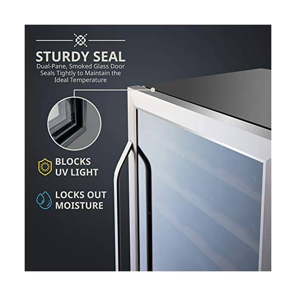 Ivation-43-Bottle-Dual-Zone-Wine-Cooler-Refrigerator-wLock-Large-Freestanding-Wine-Cellar-For-Red-White-Champagne-Sparkling-Wine-41f-64f-Digital-Temperature-Control-Fridge-Stainless-Steel