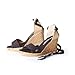 VISCATA Cadaques Soft Ankle-Tie, Open Toe and Stylish Espadrilles with 3-inch Heel Made in Spain