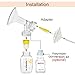 Maymom Flange Adapter Compatible with Spectra S1, S2; Connects Maymom Breastshield/Bottle and Spectra Backflow Protector (White)