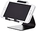 Amazon Basics Adjustable Aluminum Cell Phone Desk Stand for iPhone and Android, Black, 3.3 x 3 x 4.2 inch (LxWxH)