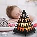 Himalayan Glow Pyramid Style Crystal Salt Night Light lamp with Pink Salt Chunks, Salt Lamp Bulb,(ETL Certified) Dimmer Switch, Unique Lightening Ambience