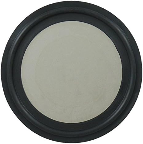 FKM Tri-Clamp Orifice Plate Gasket, Black - 2" w/ 316L Stainless Steel Blank Plate