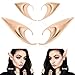 INCOK Elf Ears Cosplay Accessories - 2 Pairs Pixie Soft Pointed Ears Fairy Ears Tips