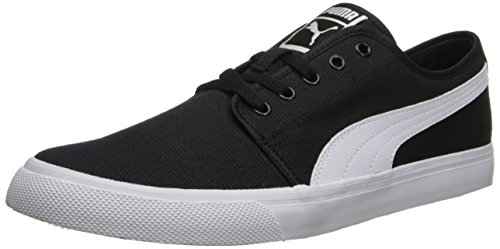 PUMA Men's EL Alta Lace-Up Fashion Sneaker, Black/White, 8 M US