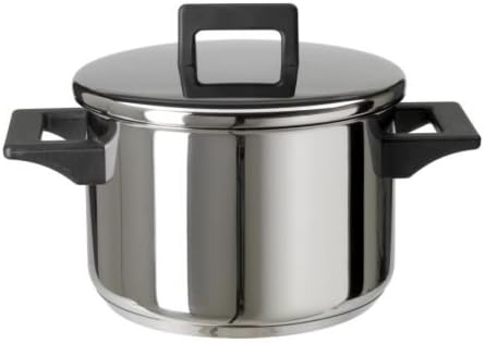 SNITSIG Pot with lid, Stainless Steel, Diameter: 19 cm Height: 13 cm Volume: 3 l.