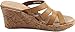 crocs Women's 200414 A-Leigh Leather Slide Sandal, Cocoa/Gold, 8 M US