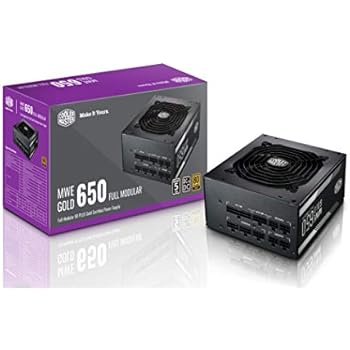 Cooler Master MPY-6501-AFAAG-US MWE 650 Gold Full Modular, 80+ Gold Certified 650W Power Supply, 5 Year Warranty