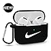 Airpods Pro Case - AirPods Pro Case Cover Soft Silicone Skin Shockproof & Protective Upgrade Airpod Pro 3 Accessories for Apple Airpods Pro 2019 Charging Case (Front LED Visible) (Black)
