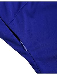 AUTORIZACIÓN Vestido largo hasta la rodilla para mujer, de gasa, para cóctel, fiesta