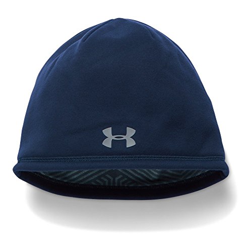 Under Armour Men's Storm ColdGear Infrared Elements 2.0 Beanie, Midnight Navy/Steel, One Size