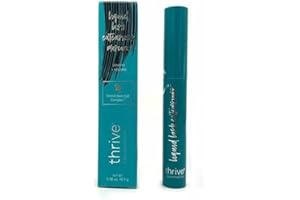 CROOT Thrive mascara Liquid Lash Extensions Mascara-Brynn Thick and slender, Waterproof and Sweatproof(Rich Black 10.7g/0.38 OZ）