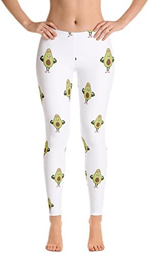 The Jazzy Panda Women’s Avocado Leggings | Funny Vegan Gym Gift Tights