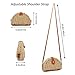 Crossbody Straw Bag,Womens Rattan Woven Handbag Straw Shoulder Bag for Beach Travel