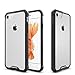 iPhone 7 Case Clear, Pajuva PC+TPU Transparent Case Thin for iPhone 7 Crystal Clear Case With Bumper (Black)