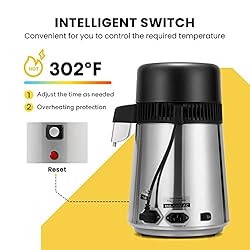 VIVOHOME 4L Brushed 304 Stainless Steel Water