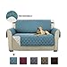 Reversible Sofa Cover, Quilted Couch Cover For 2 Cushion Couch, Water Resistant Furniture Protector With Elastic Strap Non Slip Furniture Cover Seat Width Up to 46