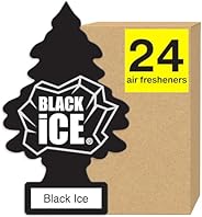 LITTLE TREES Air Fresheners Car Air Freshener. Hanging Tree Provides Long Lasting Scent for Auto or Home. Blac