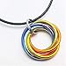 Custom Mobii Necklace (Medium): Infinity Fidget Jewelry Pendant Forever Spiral Mobius Pick your own Colors