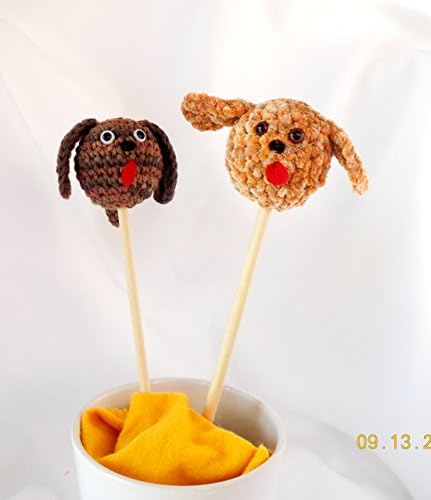 Hand Puppet - Stick Puppet - Dog Puppet - Handmade Puppet - Puppet Toy - Imaginary Play - Animal Puppet - Toy Dog - Crochet Dog