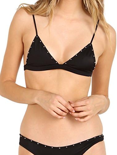Indah Karlie Studded Bikini Top Black