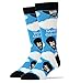 Oooh Yeah Men's Luxury Combed Cotton Crew Socks-Nice Men-Happy Clouds,size 10/13