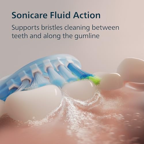 Philips Sonicare 5950 Series Electric Toothbrush, with Pressure Sensor, for Sensitive Gums, 6 Brushing Settings, SmarTimer, BrushPacer, 21-day Runtime, Travel Case, White, HX7130/03