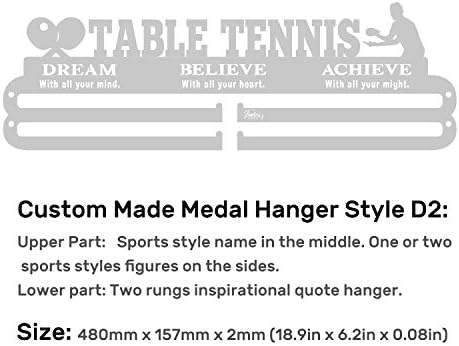 Fearless Sports Over 43 Sports Styles Plus Custom Made Medal Hanger Medal Holder for Runners and Every Sports Activity.